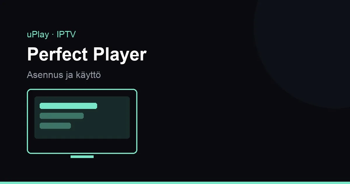 Perfect Player, jossa näkyvät kategoriat, kanavalista ja ohjelmaopas television ruudulla